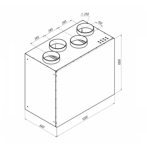 RR1000V EC E 1~, Вентиляционная установка Alasca RR с роторным рекуператором — изображение 1