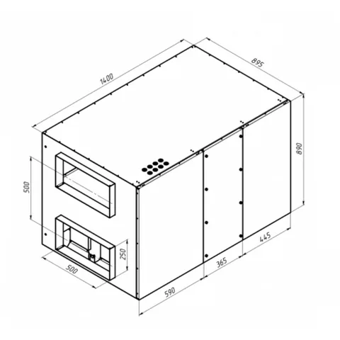 RR5000H EC W Pro, Вентиляционная установка Alasca RR с роторным рекуператором + смес. узел, заслонки, датчики — изображение 1