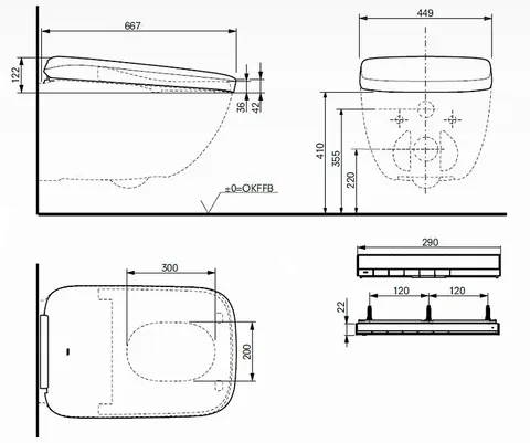 Сиденье для унитаза с функцией биде, TOTO, NEOREST® WX2, шг 449*667, белый — изображение 1