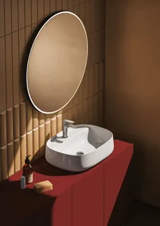 Раковина, Artceram, Whisky, шгв 600*450*170, отверстия для смесителя-1, Saniglaze, цвет-белый (Товар заказной, возврату не подлежит) — изображение 1