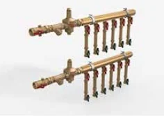 Узел коллекторный водоснабжения этажный 1" x 3/4" / 2 зоны