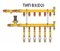 Узел коллекторный 1" x 1/2"/6