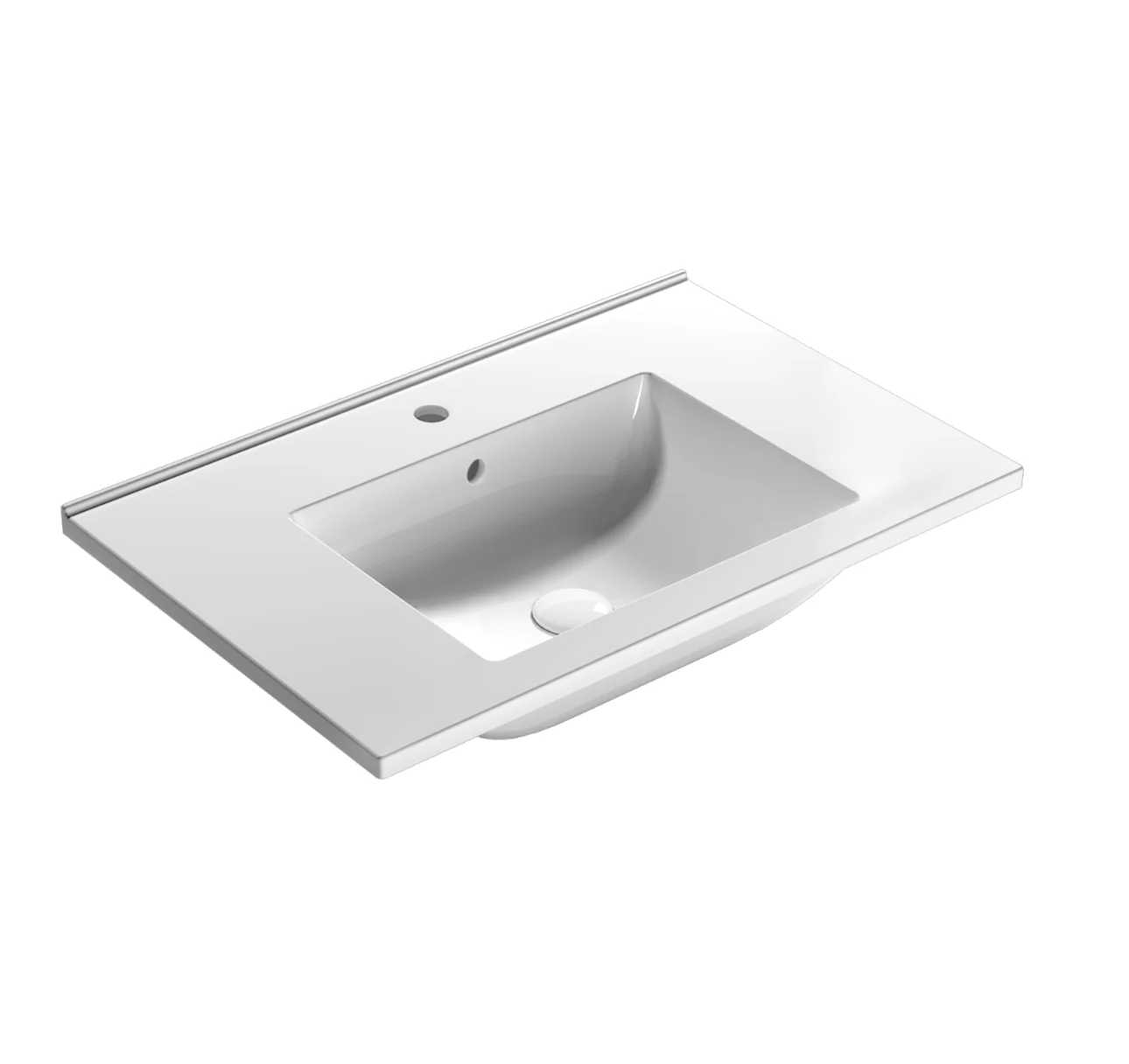 Раковина, Globo, Vanity Basins, шгв 710*460*165, отверстия для смесителя-1, CERASLIDE, BATAFORM, цвет-белый