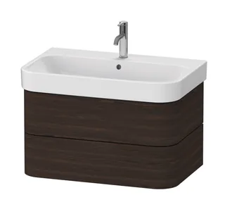 Тумба под раковину, Duravit, Happy D.2, шгв 775*490*415, раковина-необходимо заказать, цвет-орех брашированный матовый — иконка