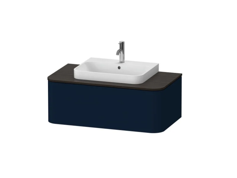 Тумба под раковину, Duravit, Happy D.2 Plus, шгв 1000*550*354, раковина-необходимо заказать, цвет-темно-синий шелковисто-матовый