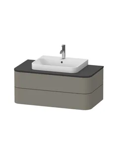 Тумба под раковину, Duravit, Happy D.2 Plus, шгв 1000*550*408, раковина-необходимо заказать, цвет-каменно-серый шелковисто-матовый