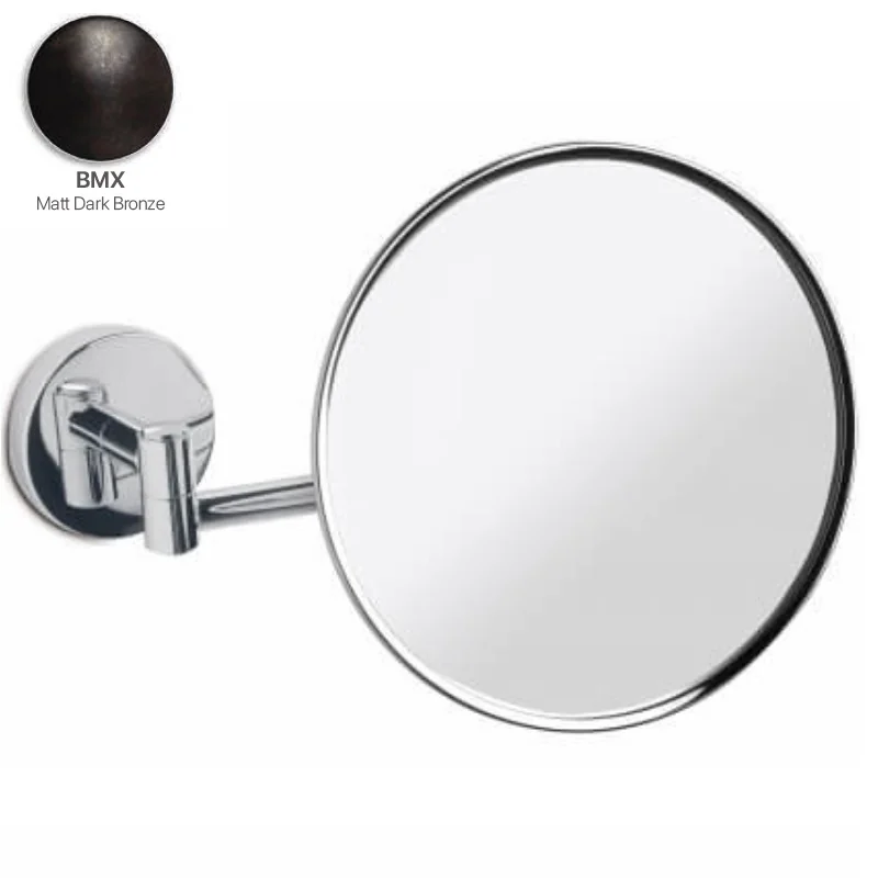 Косметическое зеркало, 3SC, Cosmetic Mirrors, 3-х кратное увеличение, без подсветки, цвет-Matt Dark Bronze