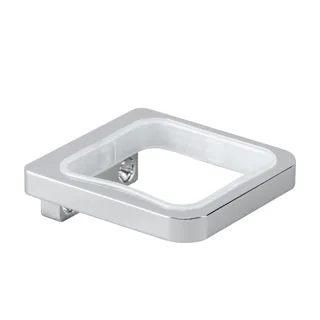 Держатель, Splendy, Inspiration S, шгв 80*80*25, настенный, для стакана или дозатора жидкого мыла, цвет-хром