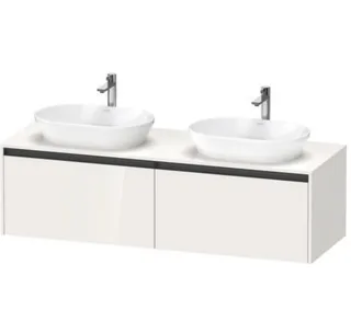 Тумба под раковину, Duravit, Ketho.2, шгв 1600*550*459, раковина-необходимо заказать, цвет-белый