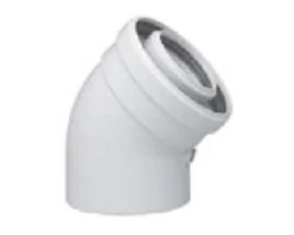 Коаксиальный отвод, Baxi, полипропиленовый 45°, диам. 60/100 мм, HT