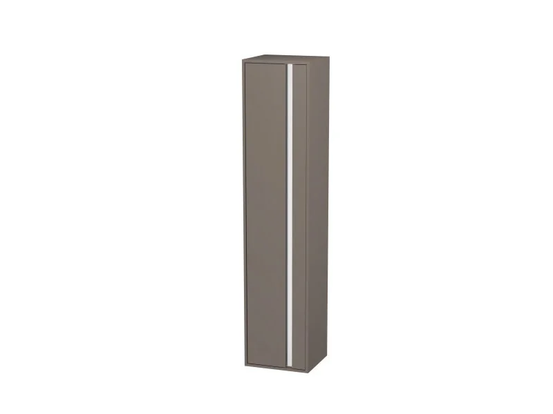 Шкаф-пенал, Duravit, Ketho, шгв 400*360*1800, петли-слева, цвет-базальт матовый