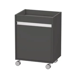 Тумба, Duravit, Ketho, шгв 500*360*670, петли-слева, цвет-графит матовый