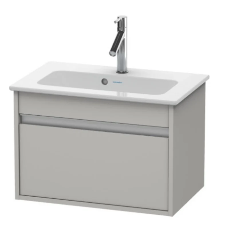 Тумба под раковину, Duravit, Ketho, шгв 600*385*410, раковина-необходимо заказать, цвет-бетонно-серый матовый