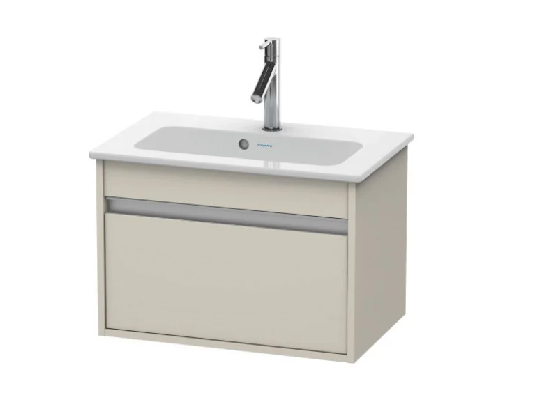 Тумба под раковину, Duravit, Ketho, шгв 600*385*410, раковина-необходимо заказать, цвет-серо-коричневый