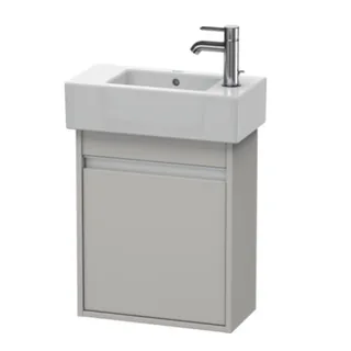 Тумба под раковину, Duravit, Ketho, шгв 450*225*550, петли-слева, раковина-необходимо заказать, цвет-бетонно-серый матовый