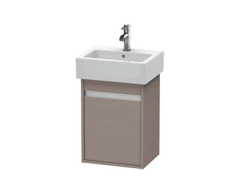 Тумба под раковину, Duravit, Ketho, шгв 400*320*550, петли-слева, раковина-необходимо заказать, цвет-базальт матовый