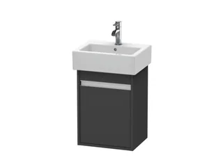 Тумба под раковину, Duravit, Ketho, шгв 400*320*550, петли-справа, раковина-необходимо заказать, цвет-графит матовый
