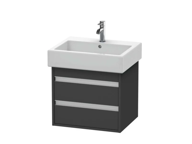 Тумба под раковину, Duravit, Ketho, шгв 550*440*480, раковина-необходимо заказать, цвет-графит матовый