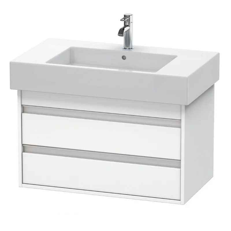 Тумба под раковину, Duravit, Ketho, шгв 800*455*480, раковина-необходимо заказать, цвет-белый матовый