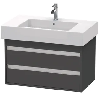 Тумба под раковину, Duravit, Ketho, шгв 800*455*480, раковина-необходимо заказать, цвет-графит матовый