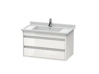 Тумба под раковину, Duravit, Ketho, шгв 800*465*480, раковина-необходимо заказать, цвет-белый глянцевый
