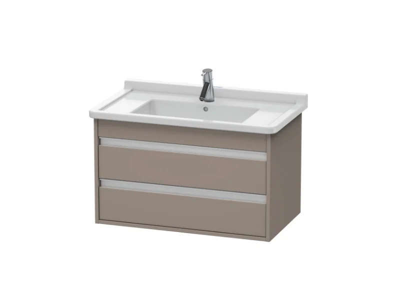 Тумба под раковину, Duravit, Ketho, шгв 800*465*480, раковина-необходимо заказать, цвет-базальт матовый