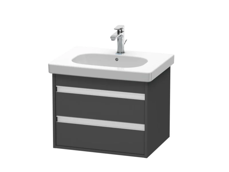 Тумба под раковину, Duravit, Ketho, шгв 600*455*480, раковина-необходимо заказать, цвет-графит матовый