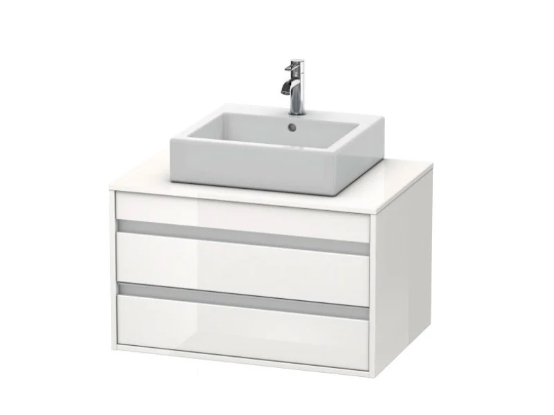 Тумба под раковину, Duravit, Ketho, шгв 800*550*496, раковина-необходимо заказать, цвет-белый глянцевый