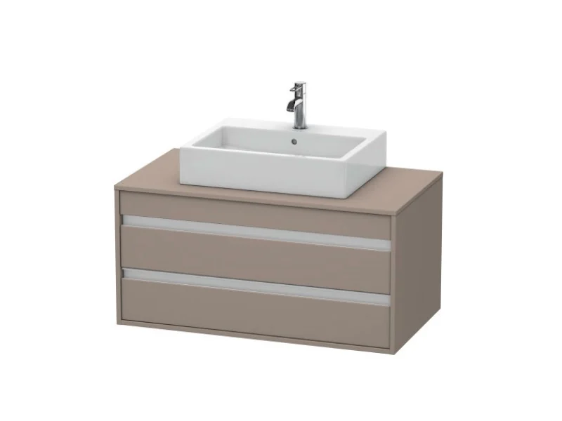 Тумба под раковину, Duravit, Ketho, шгв 1000*550*496, раковина-необходимо заказать, цвет-базальт матовый