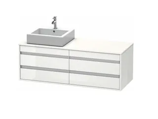 Тумба под раковину, Duravit, Ketho, шгв 1400*550*496, раковина-необходимо заказать, цвет-белый матовый