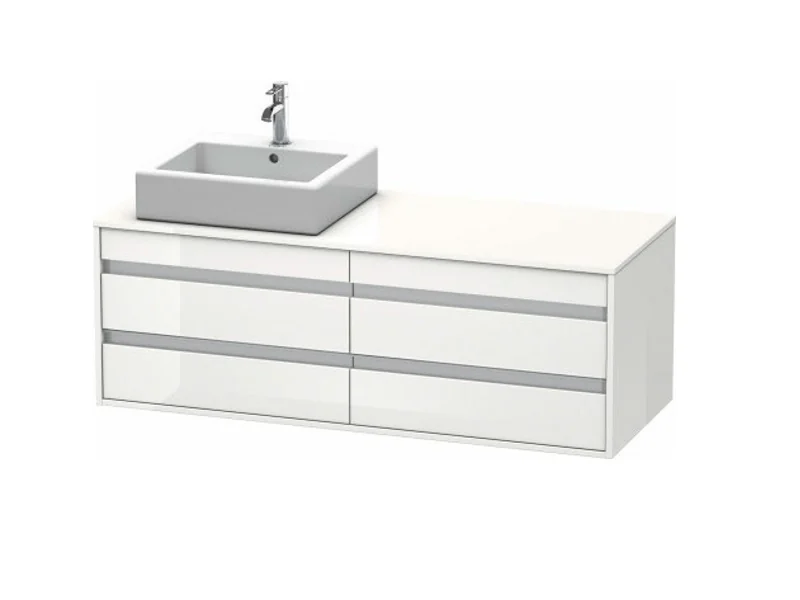Тумба под раковину, Duravit, Ketho, шгв 1400*550*496, раковина-необходимо заказать, цвет-белый матовый