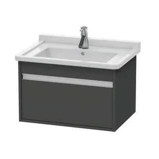 Тумба под раковину, Duravit, Ketho, шгв 650*455*410, раковина-необходимо заказать, цвет-графит матовый