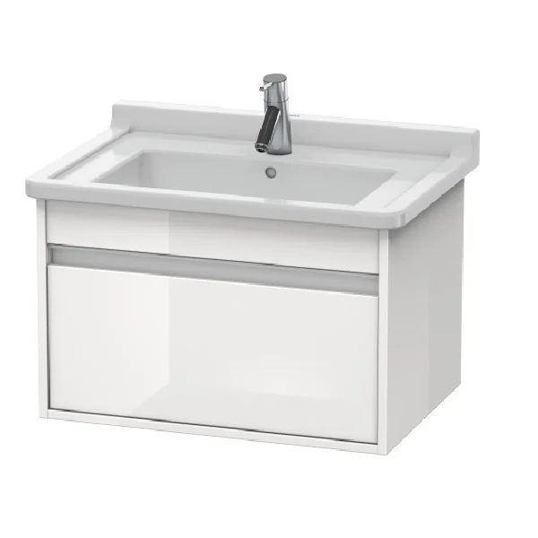 Тумба под раковину, Duravit, Ketho, шгв 800*465*410, раковина-необходимо заказать, цвет-белый глянцевый