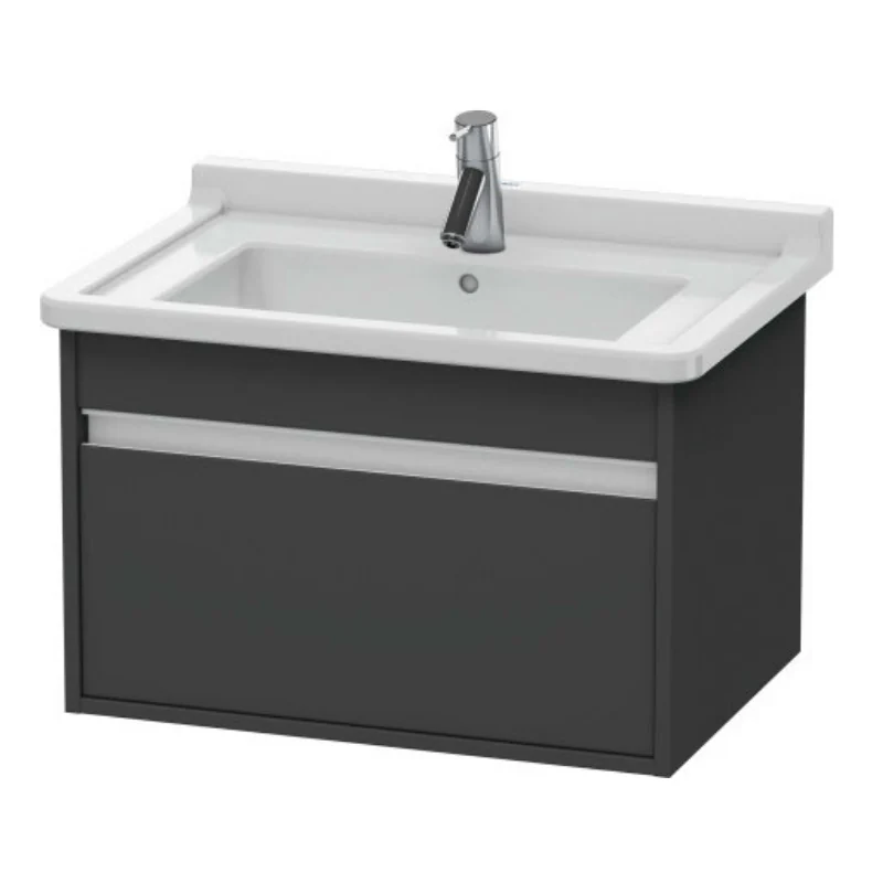 Тумба под раковину, Duravit, Ketho, шгв 800*455*410, раковина-необходимо заказать, цвет-графит матовый