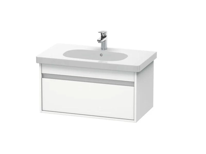 Тумба под раковину, Duravit, Ketho, шгв 800*455*410, раковина-необходимо заказать, цвет-белый матовый