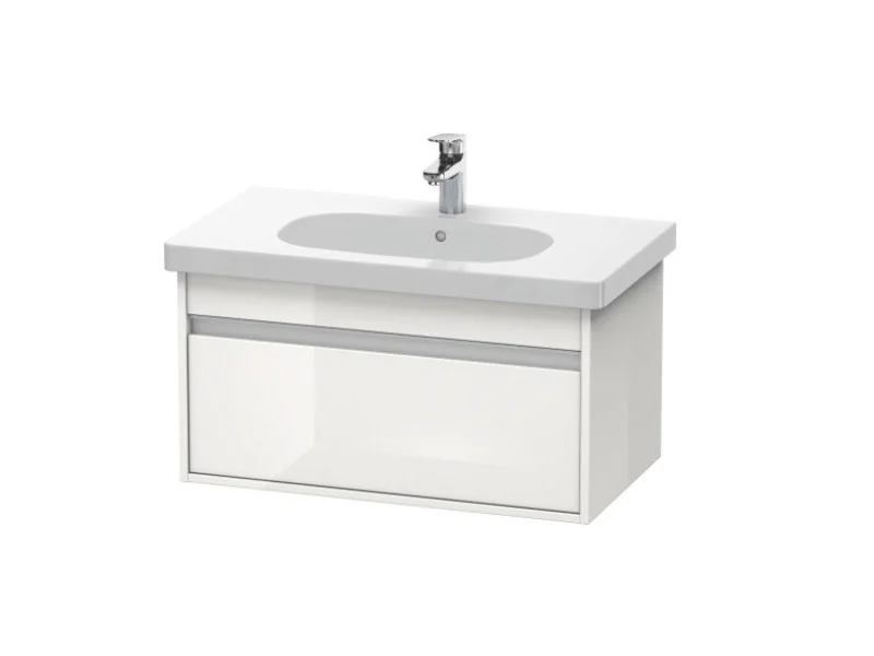 Тумба под раковину, Duravit, Ketho, шгв 800*455*410, раковина-необходимо заказать, цвет-белый глянцевый