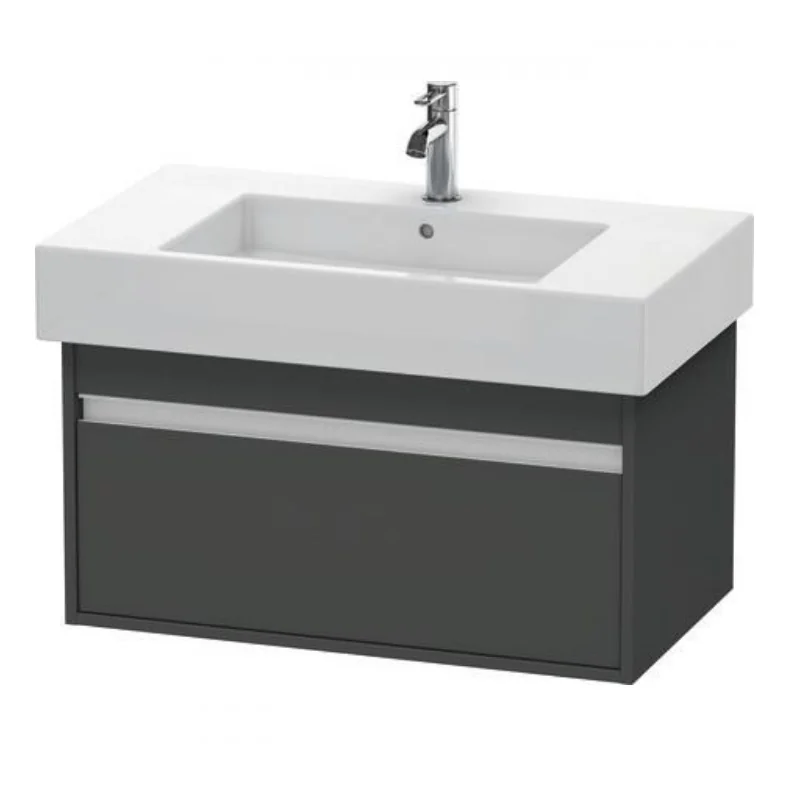 Тумба под раковину, Duravit, Ketho, шгв 800*455*410, раковина-необходимо заказать, цвет-графит матовый