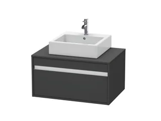 Тумба под раковину, Duravit, Ketho, шгв 800*550*426, раковина-необходимо заказать, цвет-графит матовый