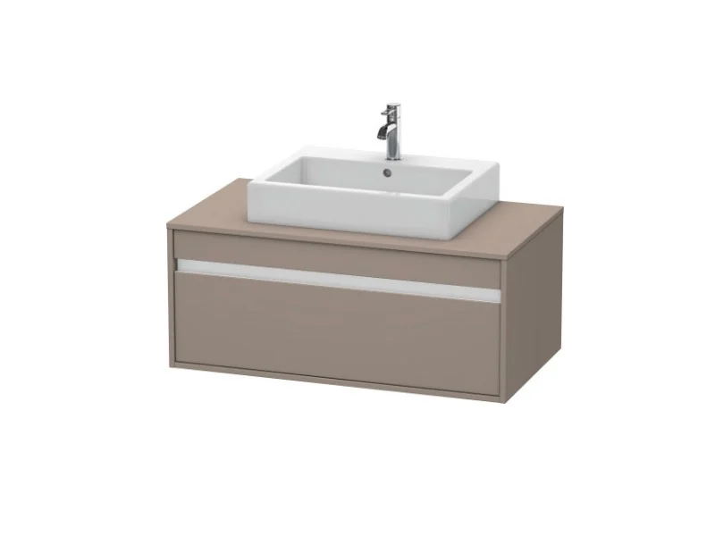 Тумба под раковину, Duravit, Ketho, шгв 1000*550*426, раковина-необходимо заказать, цвет-базальт матовый