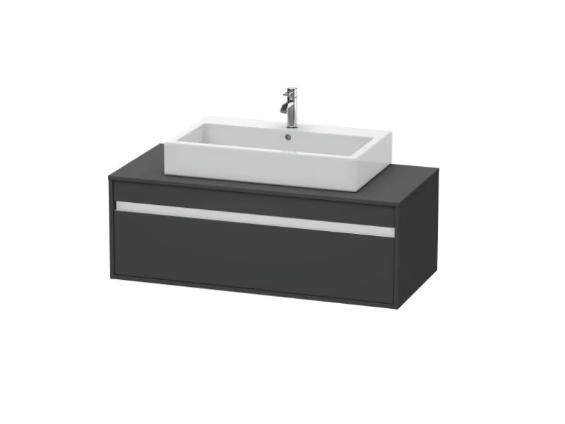 Тумба под раковину, Duravit, Ketho, шгв 1200*550*426, раковина-необходимо заказать, цвет-графит матовый