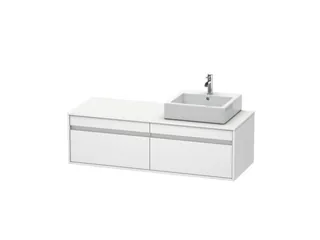 Тумба под раковину, Duravit, Ketho, шгв 1400*550*426, раковина-необходимо заказать, цвет-белый матовый