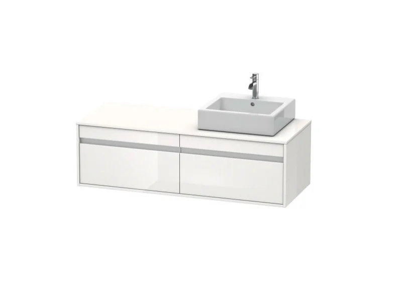 Тумба под раковину, Duravit, Ketho, шгв 1400*550*426, раковина-необходимо заказать, цвет-белый глянцевый