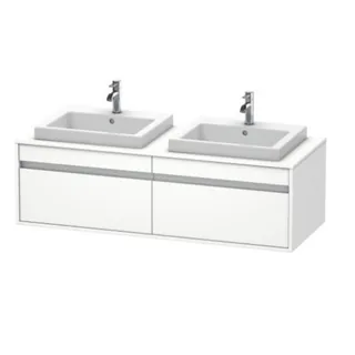 Тумба под раковину, Duravit, Ketho, шгв 1400*550*426, раковина-необходимо заказать, цвет-белый матовый