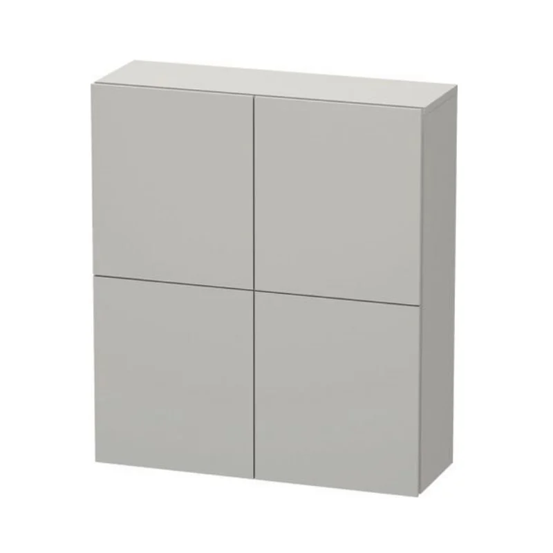 Шкаф, Duravit, L-Cube, шгв 700*243*800, петли-слева/справа, цвет-бетонно-серый матовый