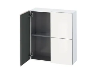 Шкаф, Duravit, L-Cube, шгв 700*243*800, петли-слева/справа, цвет-белый глянцевый