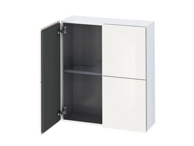 Шкаф, Duravit, L-Cube, шгв 700*243*800, петли-слева/справа, цвет-белый глянцевый
