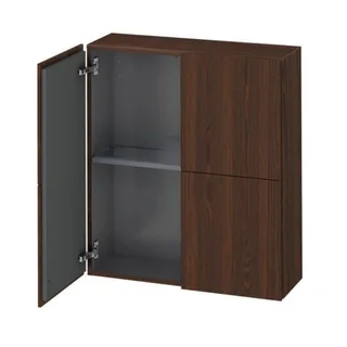 Шкаф, Duravit, L-Cube, шгв 700*243*800, петли-слева/справа, цвет-орех брашированный
