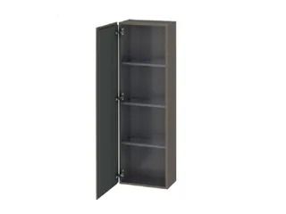 Шкаф-пенал, Duravit, L-Cube, шгв 400*243*1320, петли-слева, цвет-фланелево-серый шелковисто-матовый