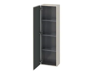 Шкаф-пенал, Duravit, L-Cube, шгв 400*243*1320, петли-справа, цвет-серо-коричневый матовый