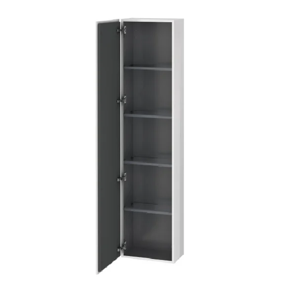 Шкаф-пенал, Duravit, L-Cube, шгв 400*243*1760, петли-слева, цвет-белый глянцевый